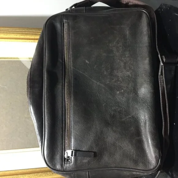 DANIER LEATHER LAPTOP MESSENGER BAGS - Picture 6 of 11